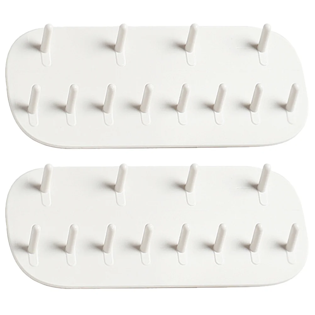 2 Pcs Wall Jewelry Hanger Necklace Mount Organizer Earring Holder Display Bracelet White Storage Rack
2 Pcs Wall Jewelry Hanger Necklace Mount Organizer Earring Holder Display Bracelet White Storage Rack