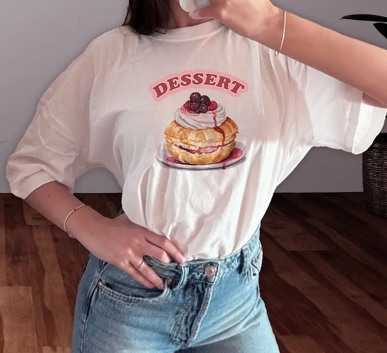 Cake T-shirt | Cute Graphic Shirt, Cake Tee, Patisserie t-shirt, Vintage graphic shirt, Cream Cake t-shirt
Cake T-shirt | Cute Graphic Shirt, Cake Tee, Patisserie t-shirt, Vintage graphic shirt, Cream Cake t-shirt