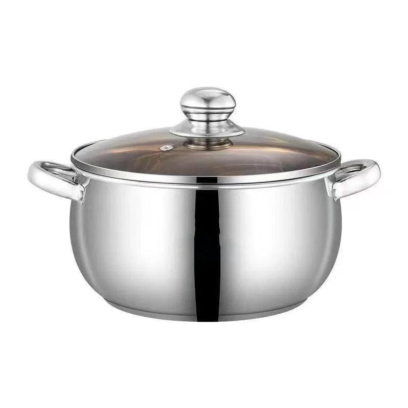 LTT thickened stainless steel soup pot composite bottom thickened saucepan camping outdoor household soup pot
LTT thickened stainless steel soup pot composite bottom thickened saucepan camping outdoor household soup pot