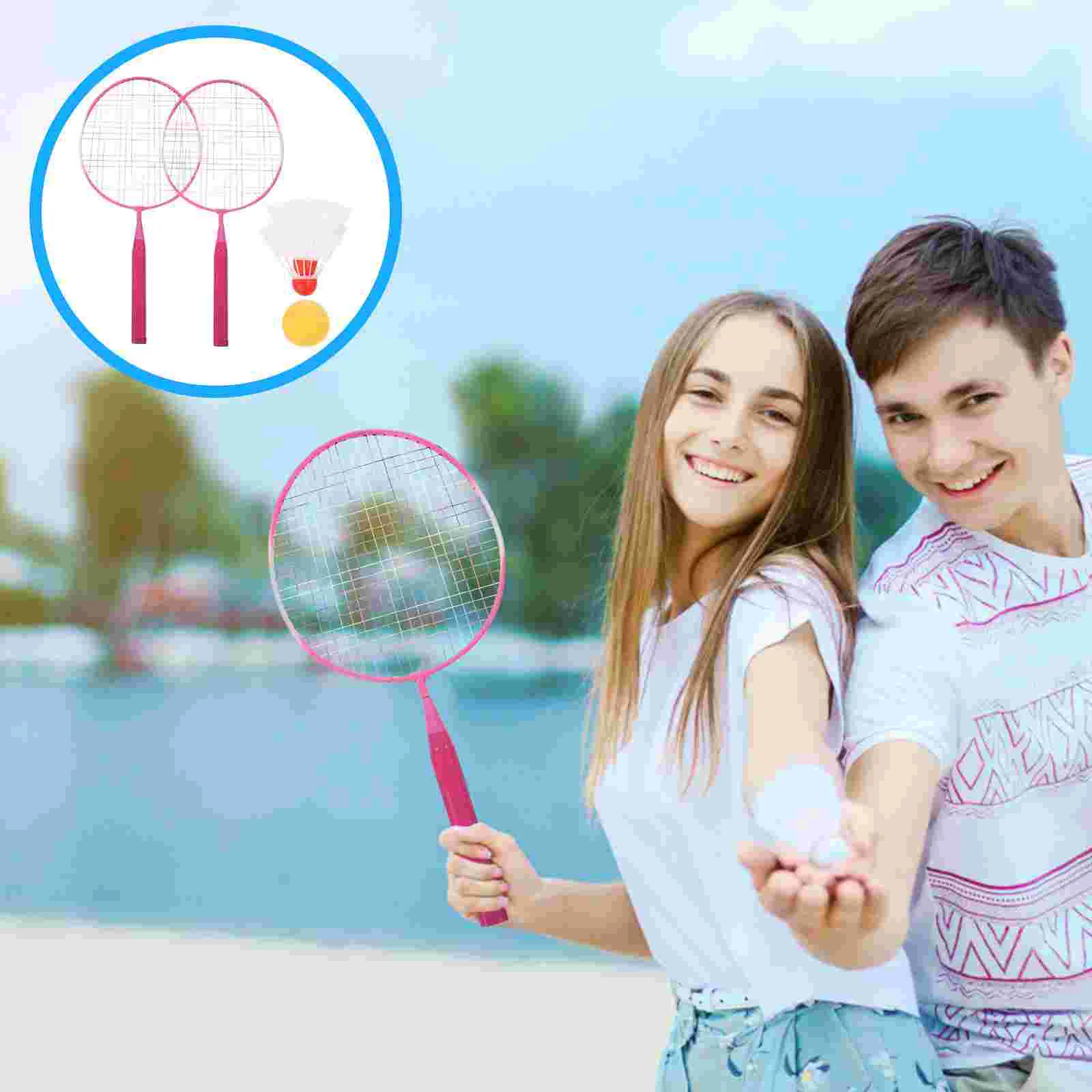 1 Set Colored Badminton Racket Beginner Training Outdoor Sports Leisure Toys Badminton Set for Kids Children Playing ( )
1 Set Colored Badminton Racket Beginner Training Outdoor Sports Leisure Toys Badminton Set for Kids Children Playing ( )