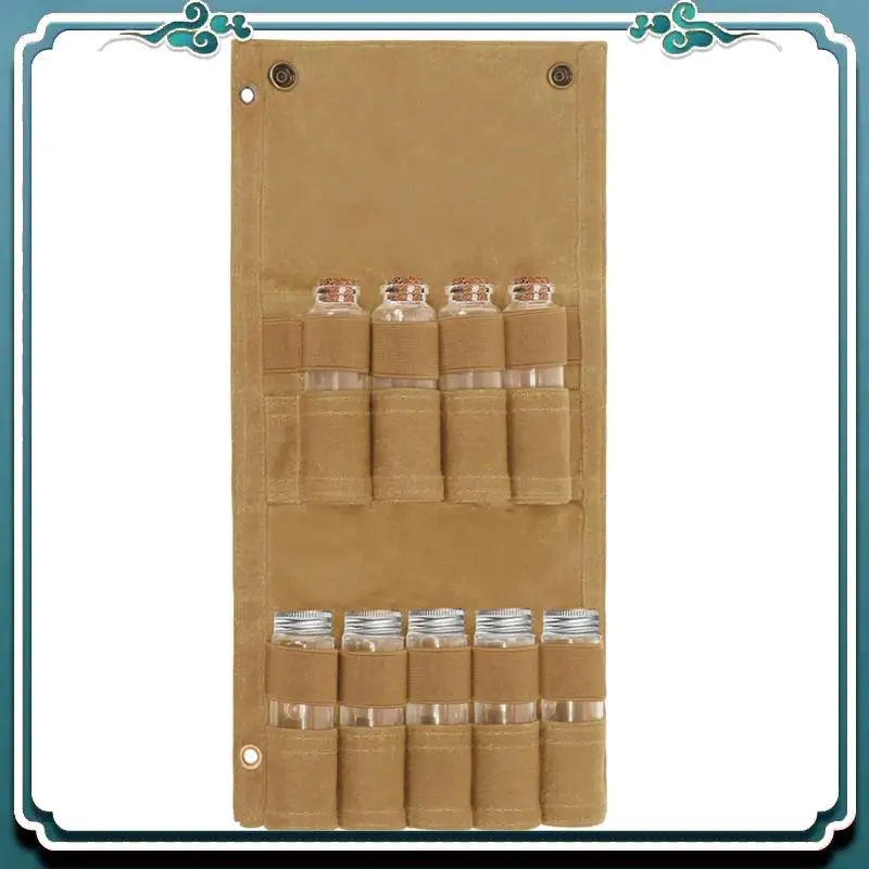 Reliable Outdoor Camping Spice Bottle Storage Bag Free Glass Spice Bottle Storage Bag BBQ Seasoning Bottle Canvas Bag Easy To Us
Reliable Outdoor Camping Spice Bottle Storage Bag Free Glass Spice Bottle Storage Bag BBQ Seasoning Bottle Canvas Bag Easy To Us
