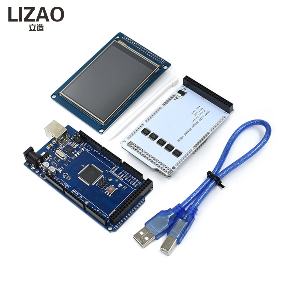 LIZAO MEGA2560 R3 Development Board Extension Edition with 3.2 Inch Touch Screen TFT LCD Color Display Module
LIZAO MEGA2560 R3 Development Board Extension Edition with 3.2 Inch Touch Screen TFT LCD Color Display Module