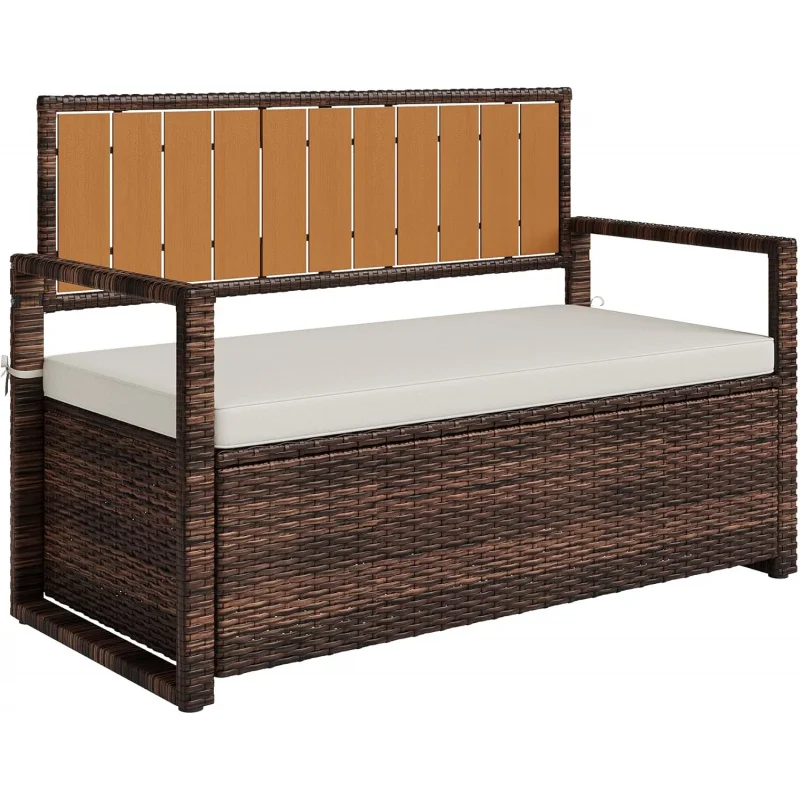 2026 New:Outdoor Storage with Cushion, PE Rattan Patio with Backrest, Armrests and Metal Frame, Waterproo
2026 New:Outdoor Storage with Cushion, PE Rattan Patio with Backrest, Armrests and Metal Frame, Waterproo