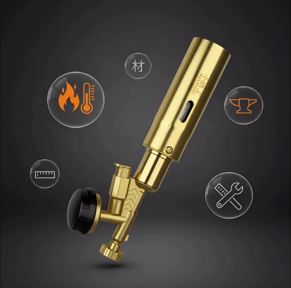 ButaneGas WeldingTorch PortableGoldCopperHighTempAdjustableFlameforBBQCookingBrazing ToolOutdoorHeatingMetalJoining
ButaneGas WeldingTorch PortableGoldCopperHighTempAdjustableFlameforBBQCookingBrazing ToolOutdoorHeatingMetalJoining