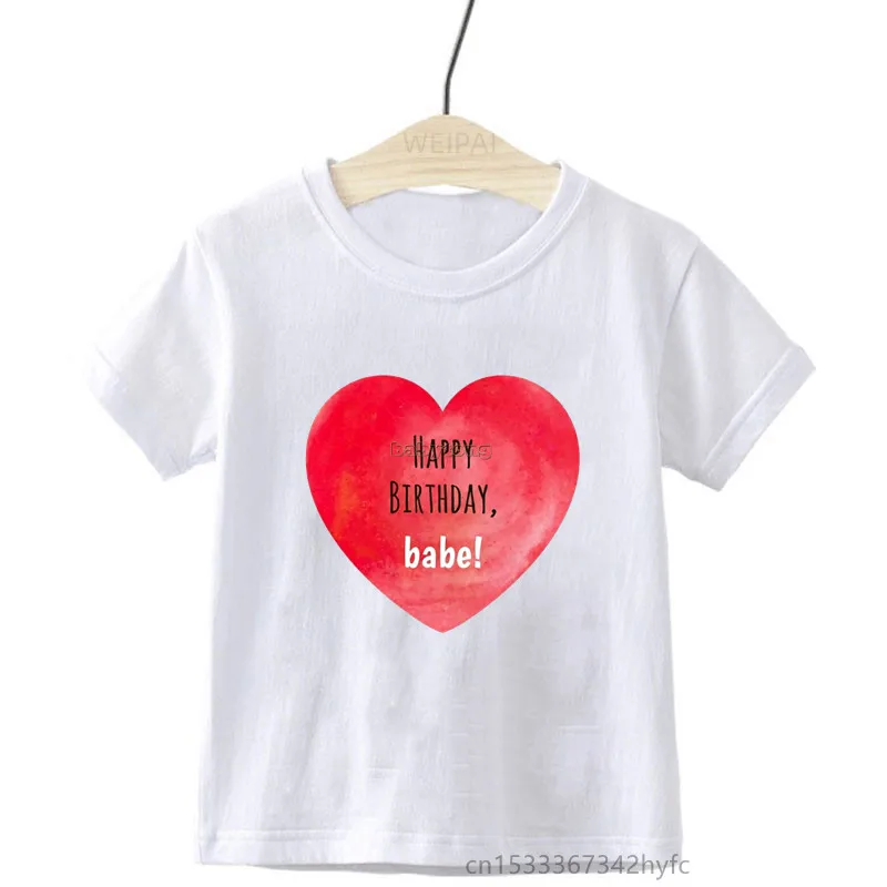 Boys Girls Birthday Babe Printed T-Shirts Kids T-Shirts Toddler Children Funny Cute Gift T-Shirts
Boys Girls Birthday Babe Printed T-Shirts Kids T-Shirts Toddler Children Funny Cute Gift T-Shirts