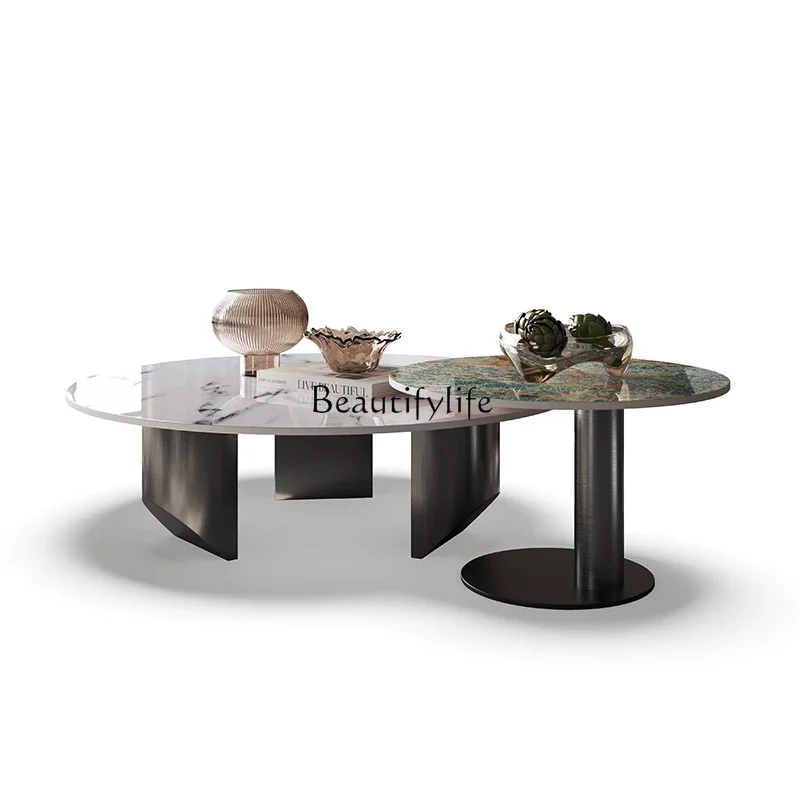 FG10Italian Light Luxury Combined Tea Table Modern Simple Light Stone Plate Living Room Home round Tea Table
FG10Italian Light Luxury Combined Tea Table Modern Simple Light Stone Plate Living Room Home round Tea Table