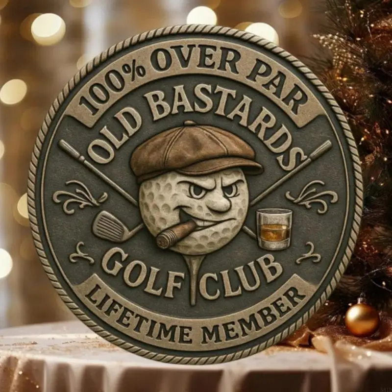 581D Over Par Old Bastards Golf Coin Humorous Golfer Gift,Novelty Golf Ball Marker Funny Golf Accessories for Men Women
581D Over Par Old Bastards Golf Coin Humorous Golfer Gift,Novelty Golf Ball Marker Funny Golf Accessories for Men Women