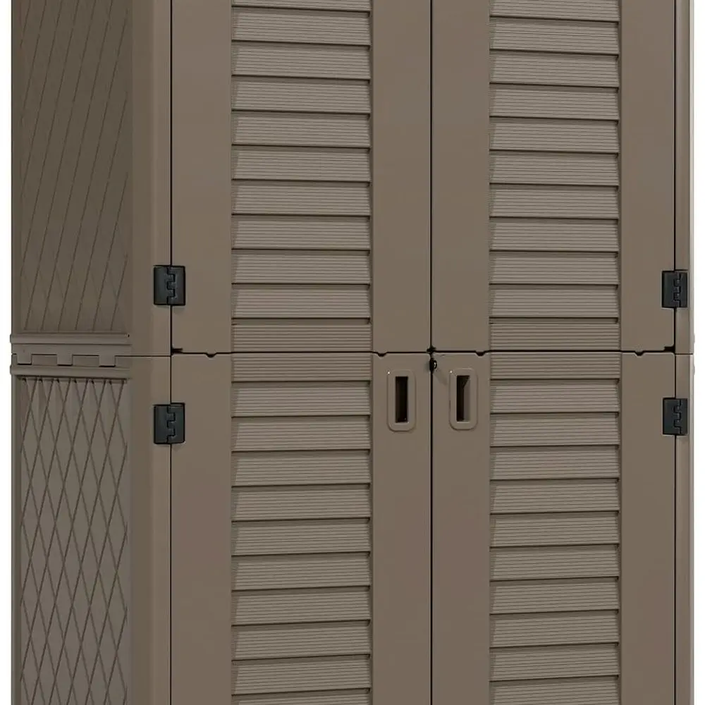 Всепогодный уличный шкаф для хранения вещей для использования на заднем дворе и патио, универсальный горизонтальный навес для газонокосилок и аксессуаров для патио
Всепогодный уличный шкаф для хранения вещей для использования на заднем дворе и патио, универсальный горизонтальный навес для газонокосилок и аксессуаров для патио