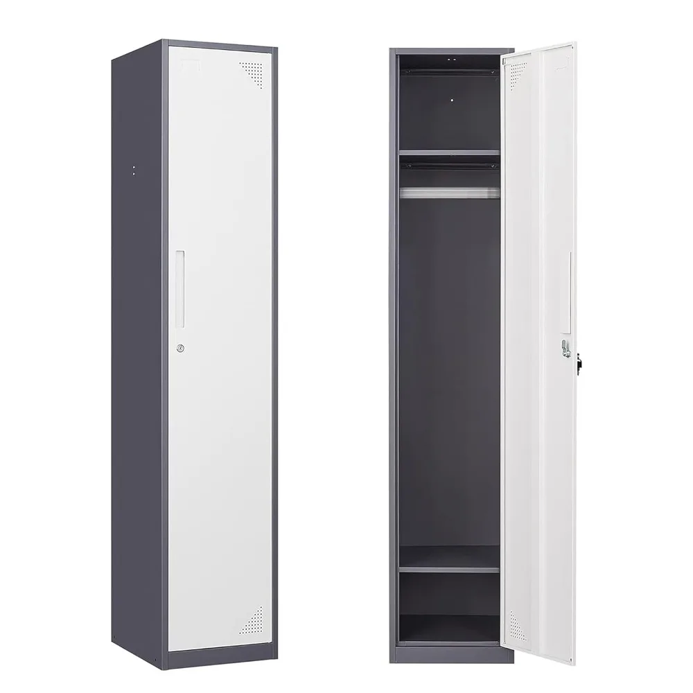 Metal Lockers for Employees with Keys, 71" Employees Locker Storage Cabinet with 1 Doors, Tall Steel Storage Locker for Gym, Sc
Metal Lockers for Employees with Keys, 71" Employees Locker Storage Cabinet with 1 Doors, Tall Steel Storage Locker for Gym, Sc