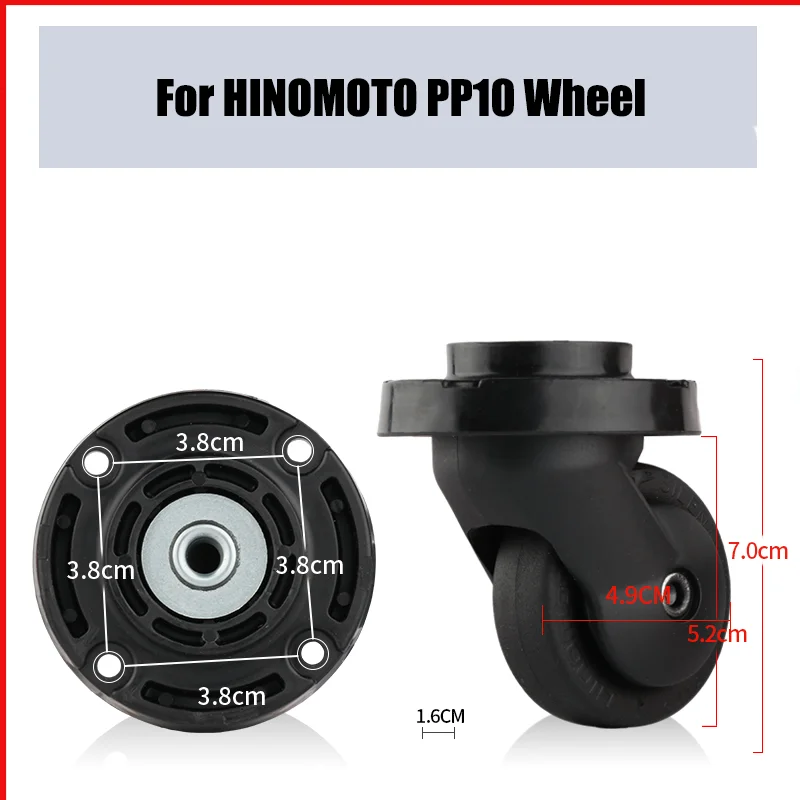 Suitable for HINOMOTO PP10 Trolley Case Wheel Wear-resistant Luggage Accessories Replacement Repair Roller Suitcase Pulley
Suitable for HINOMOTO PP10 Trolley Case Wheel Wear-resistant Luggage Accessories Replacement Repair Roller Suitcase Pulley
