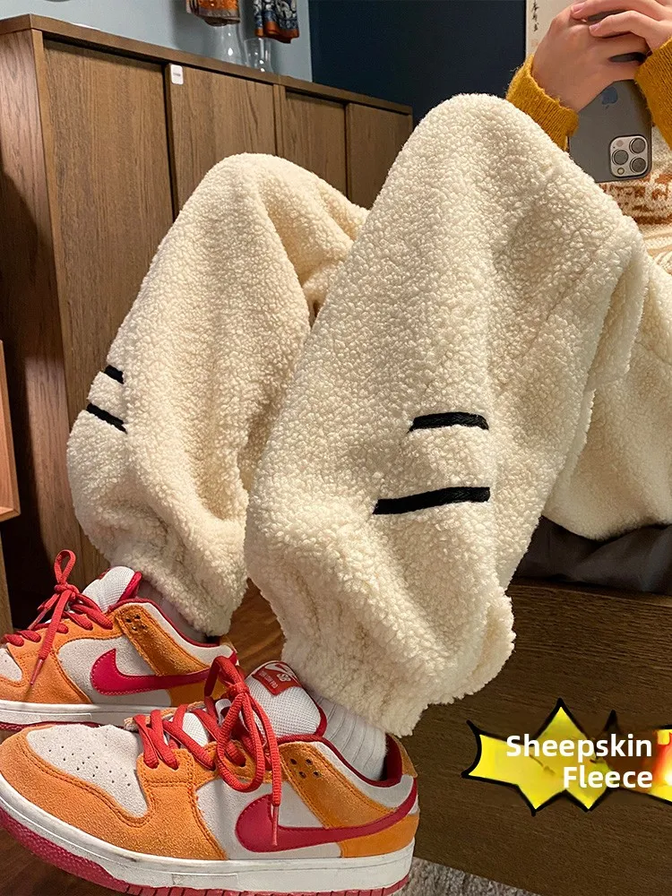 Extreme Cold Resistant Men's Cotton Pants Lamb Velvet Fce Thiened Warm Trousers Trendy Brand Youthful Sle Straight Leg
Extreme Cold Resistant Men's Cotton Pants Lamb Velvet Fce Thiened Warm Trousers Trendy Brand Youthful Sle Straight Leg