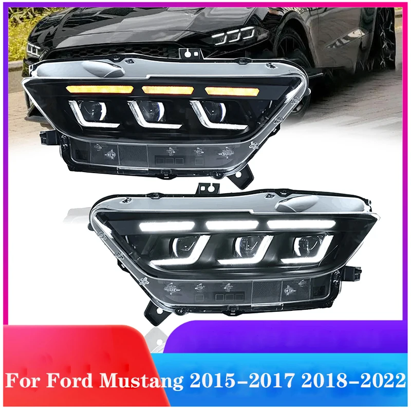 1pair For Ford Mustang LED Headlight 2015-2022 Mustang Headlamp DRL Lights Assembly Automotive Accessories
1pair For Ford Mustang LED Headlight 2015-2022 Mustang Headlamp DRL Lights Assembly Automotive Accessories