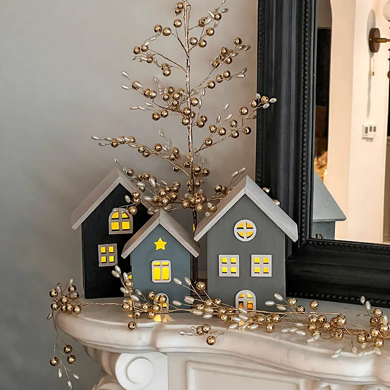 Christmas decoration luminous wooden house ornaments wooden house shopping mall window scene Christmas tree shooting props
Christmas decoration luminous wooden house ornaments wooden house shopping mall window scene Christmas tree shooting props