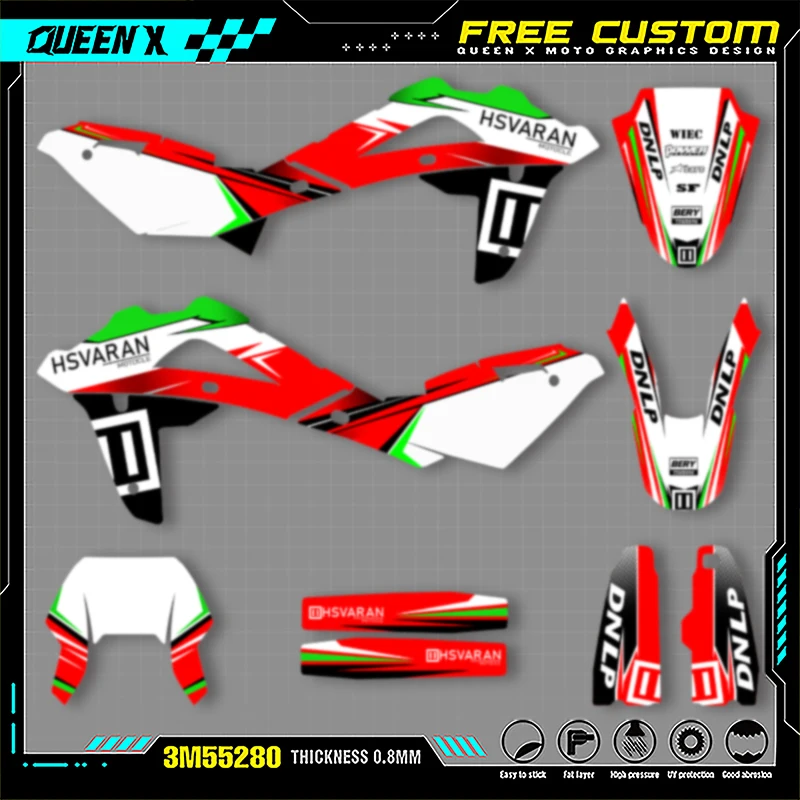 Queen X MOTOR Motorcycle Graphics Decals Stickers Kit for HUSABERG TE250 2008-2013 Motorcycle Skin Sticker Decal Kit 004
Queen X MOTOR Motorcycle Graphics Decals Stickers Kit for HUSABERG TE250 2008-2013 Motorcycle Skin Sticker Decal Kit 004