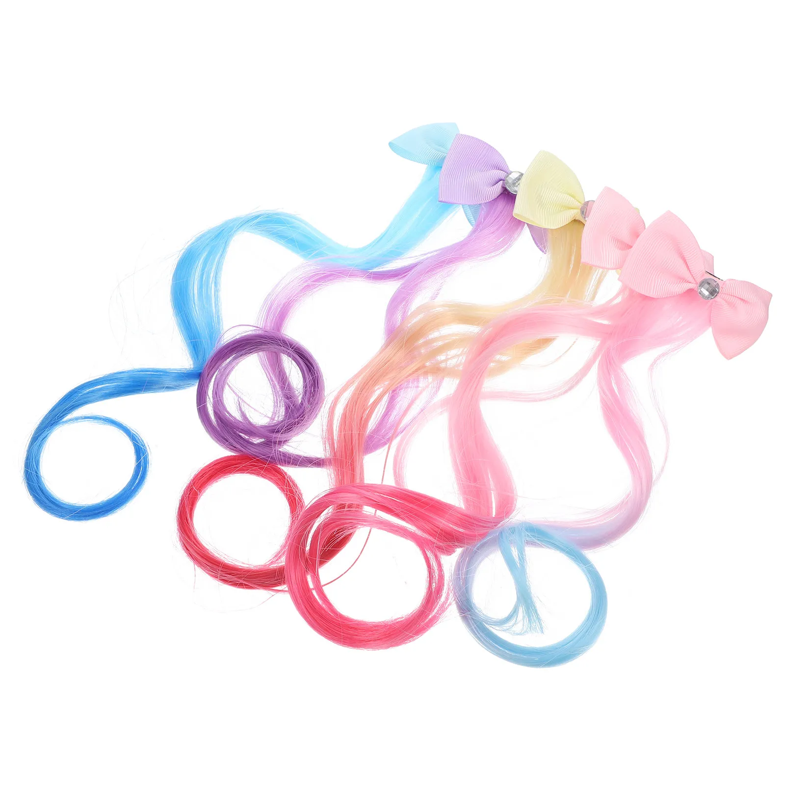 5pcs Extensions Clip Bow Accessories Colorful Fake Hair Clips Blue Pink Purple Ombre Clip Hair Decorations
5pcs Extensions Clip Bow Accessories Colorful Fake Hair Clips Blue Pink Purple Ombre Clip Hair Decorations