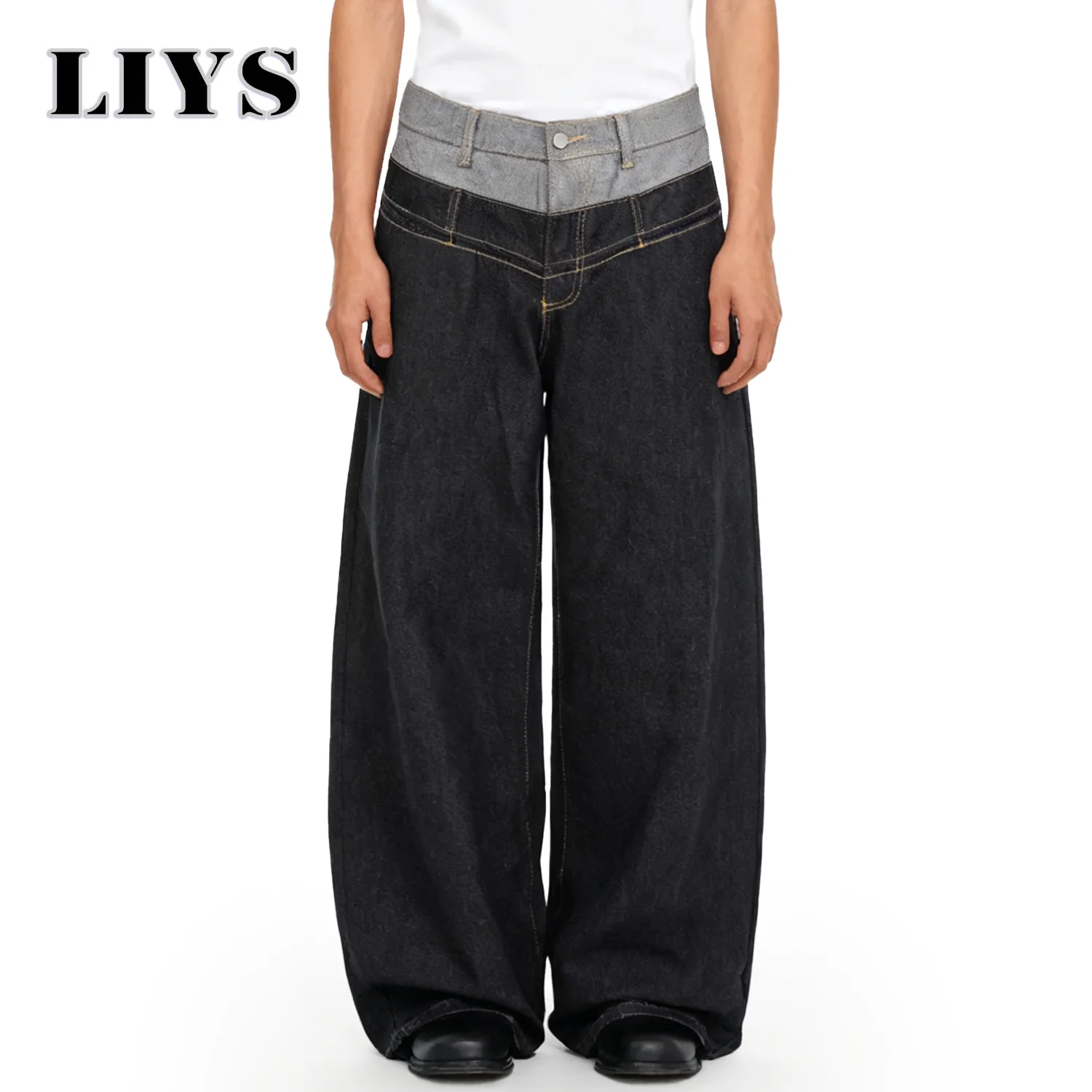 Men's Retro Personalized Double Waist Design Loose Wide Leg Jeans Street Design Denim Pants Gothic Baggy Machete Wide Leg Jeans
Men's Retro Personalized Double Waist Design Loose Wide Leg Jeans Street Design Denim Pants Gothic Baggy Machete Wide Leg Jeans