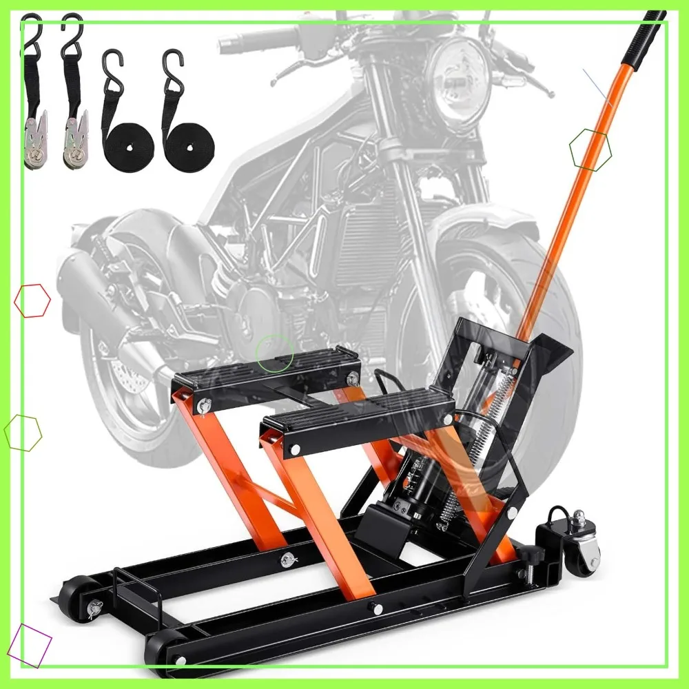 Гидравлический подъемник для мотоциклов на 1500 фунтов, портативный ножничный подъемный стол на колесах для квадроциклов, UTV и мототехники
Гидравлический подъемник для мотоциклов на 1500 фунтов, портативный ножничный подъемный стол на колесах для квадроциклов, UTV и мототехники