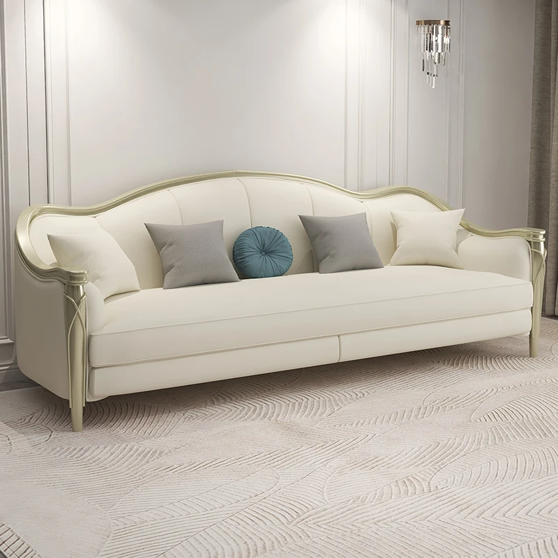 Modern French Light Luxury Leather Sofa for Small Apartment Living Room Simple European High-End Atmospheric Villa Style
Modern French Light Luxury Leather Sofa for Small Apartment Living Room Simple European High-End Atmospheric Villa Style