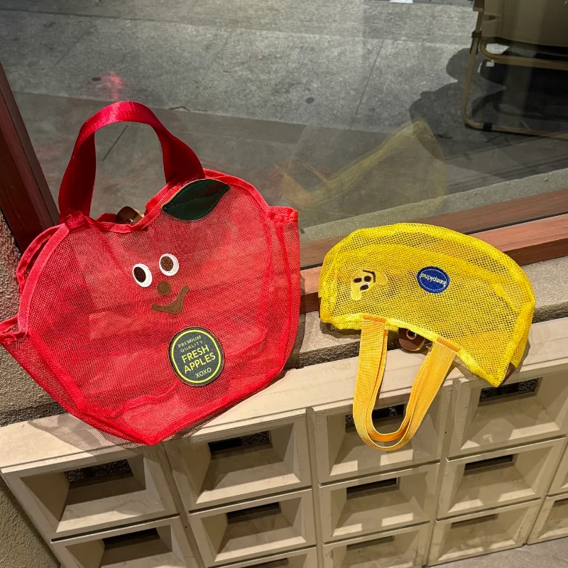 Cute Apple Mesh Fruit-shaped Shoulder Bag, Lightweight Portable Travel Storage Handbag, Niche Fashion Beach Tote For Women
Cute Apple Mesh Fruit-shaped Shoulder Bag, Lightweight Portable Travel Storage Handbag, Niche Fashion Beach Tote For Women