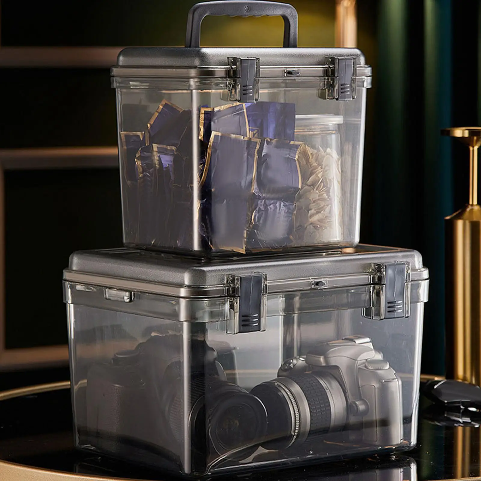 Camera Protective Case with Handle Transparent Waterproof Dry Box Wear Resistant
Camera Protective Case with Handle Transparent Waterproof Dry Box Wear Resistant