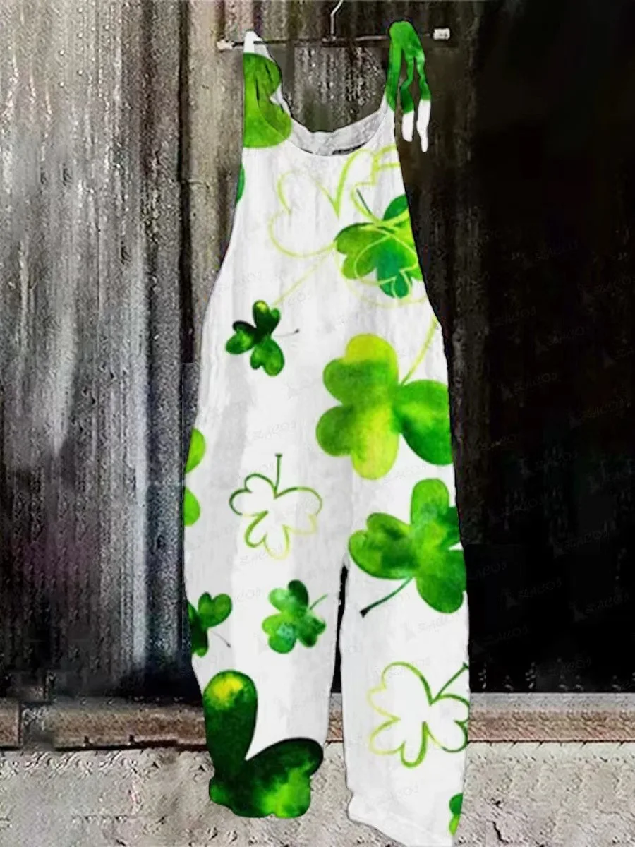 Print Leaves Jumpsuit Women Summer Wide Leg Overalls Pants Summer Sleeveless Loose Rompers
Print Leaves Jumpsuit Women Summer Wide Leg Overalls Pants Summer Sleeveless Loose Rompers