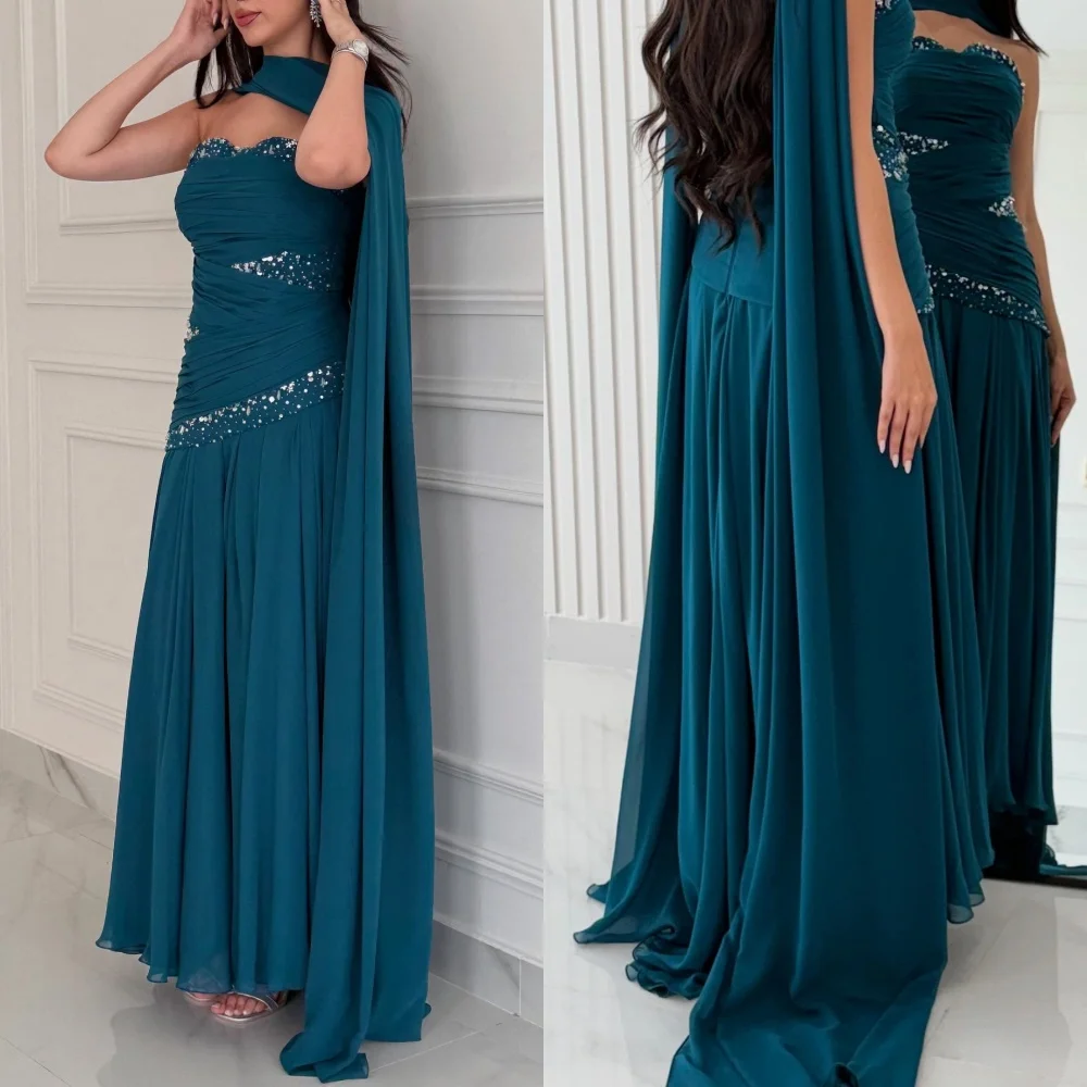 Customized Classic Elegant Chiffon Beading Rhinestone Pleat A-line Sweetheart Long Dresses Bespoke Occasion Dresses Fashion
Customized Classic Elegant Chiffon Beading Rhinestone Pleat A-line Sweetheart Long Dresses Bespoke Occasion Dresses Fashion