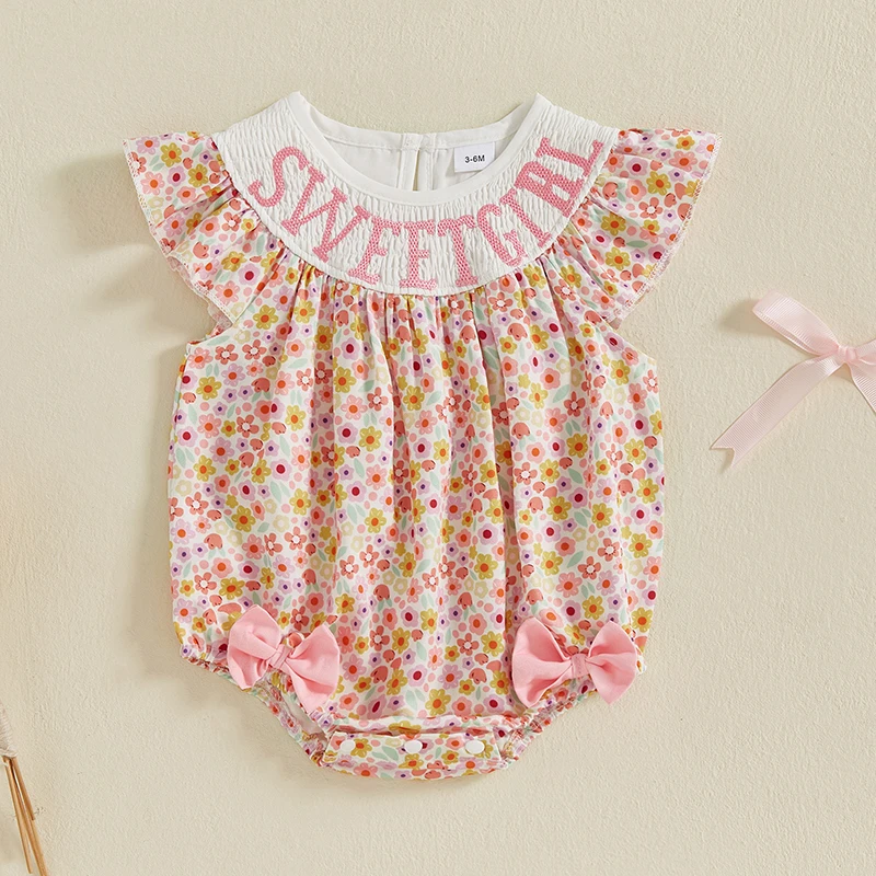 Baby Girls Summer Romper Casual Floral/Plaid Print Embroidery Fly Sleeves Jumpsuit Newborn Toddler Girl Fashion Clothes
Baby Girls Summer Romper Casual Floral/Plaid Print Embroidery Fly Sleeves Jumpsuit Newborn Toddler Girl Fashion Clothes