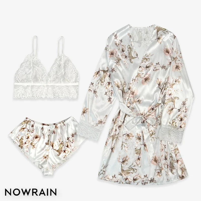 New Women's Nightgown, Sexy Lace Cardigan, Home Wear, Popular Bathrobe Set
New Women's Nightgown, Sexy Lace Cardigan, Home Wear, Popular Bathrobe Set