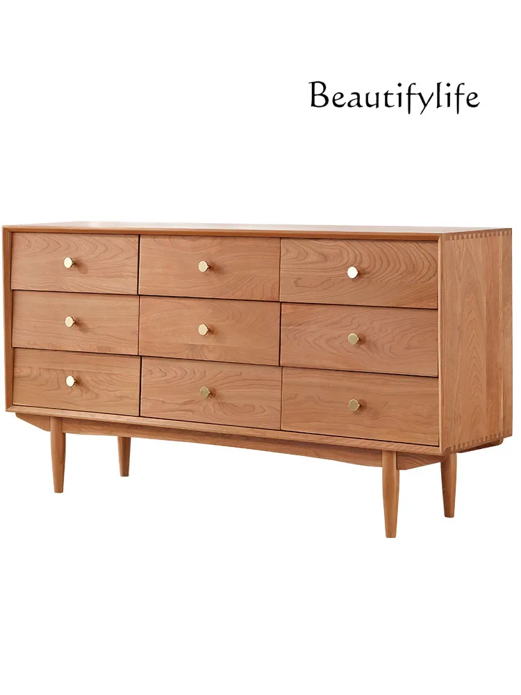 Nordic medieval solid wood chest cabinet household simple multi-functional drawer cabinet
Nordic medieval solid wood chest cabinet household simple multi-functional drawer cabinet