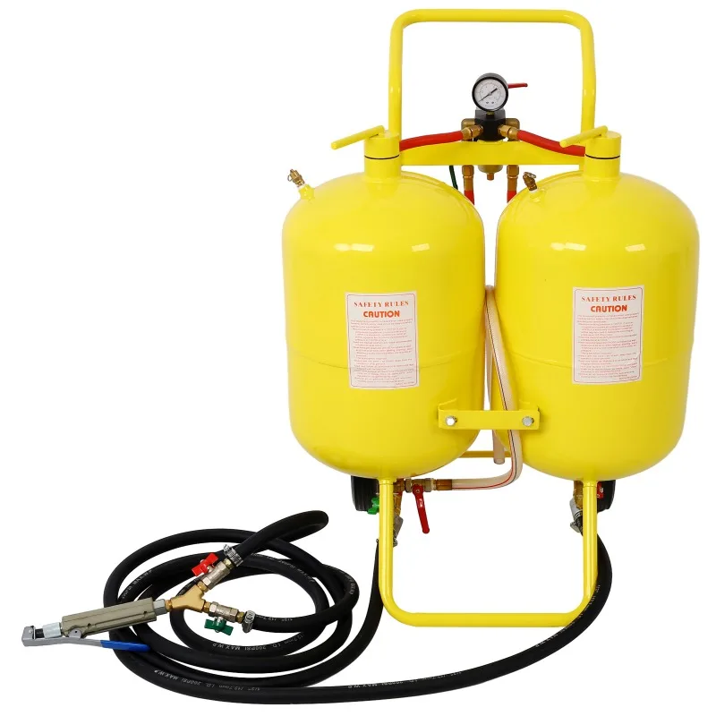 Dual Tank Abrasive Soda Blaster (2) 10 Gallon Tanks 100 lb. Abrasive
Dual Tank Abrasive Soda Blaster (2) 10 Gallon Tanks 100 lb. Abrasive