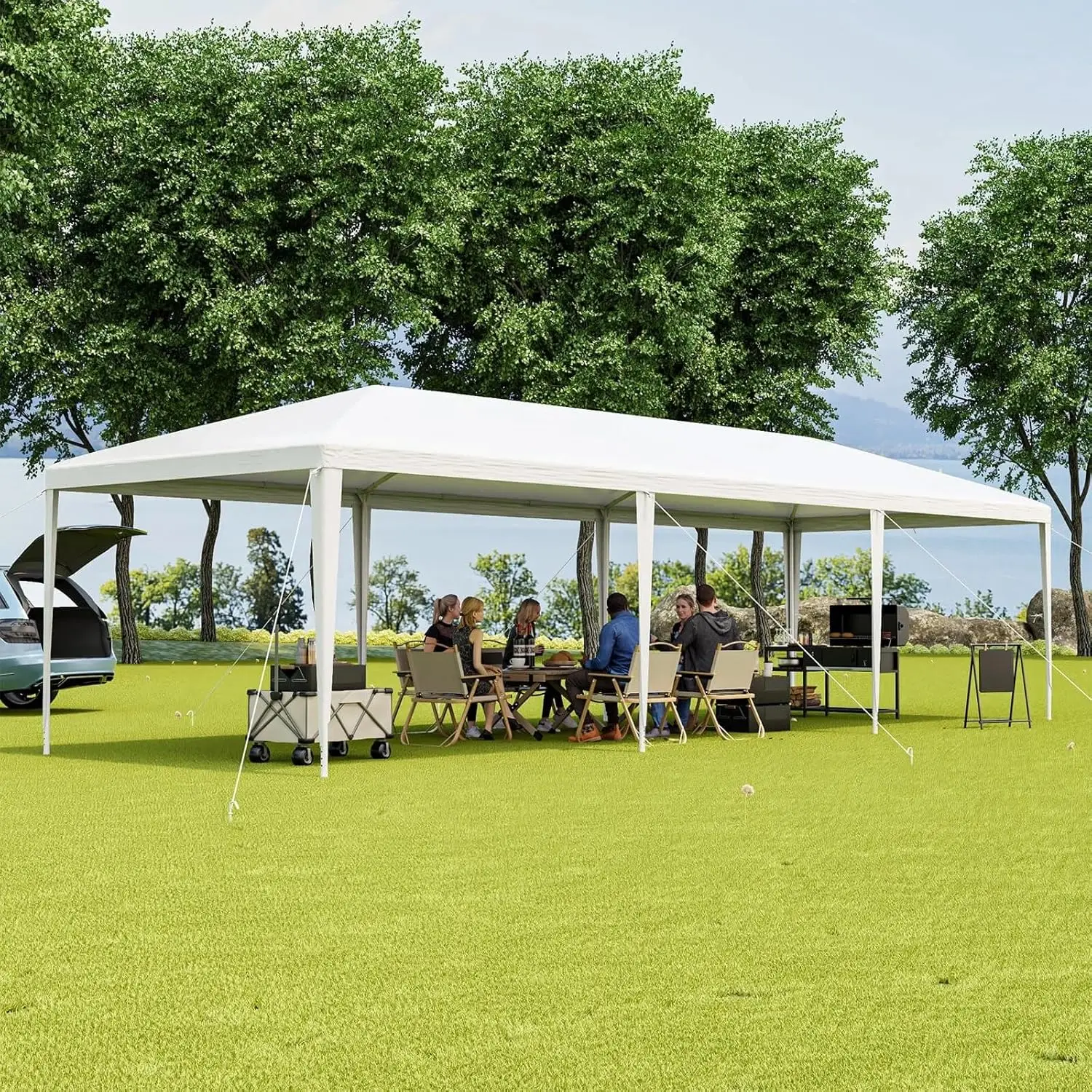 10x30ft Waterproof Party Tent Removable Sidewalls Outdoor Wedding Canopy Gazebo Shelter for Birthday BBQ Event, Custom
10x30ft Waterproof Party Tent Removable Sidewalls Outdoor Wedding Canopy Gazebo Shelter for Birthday BBQ Event, Custom