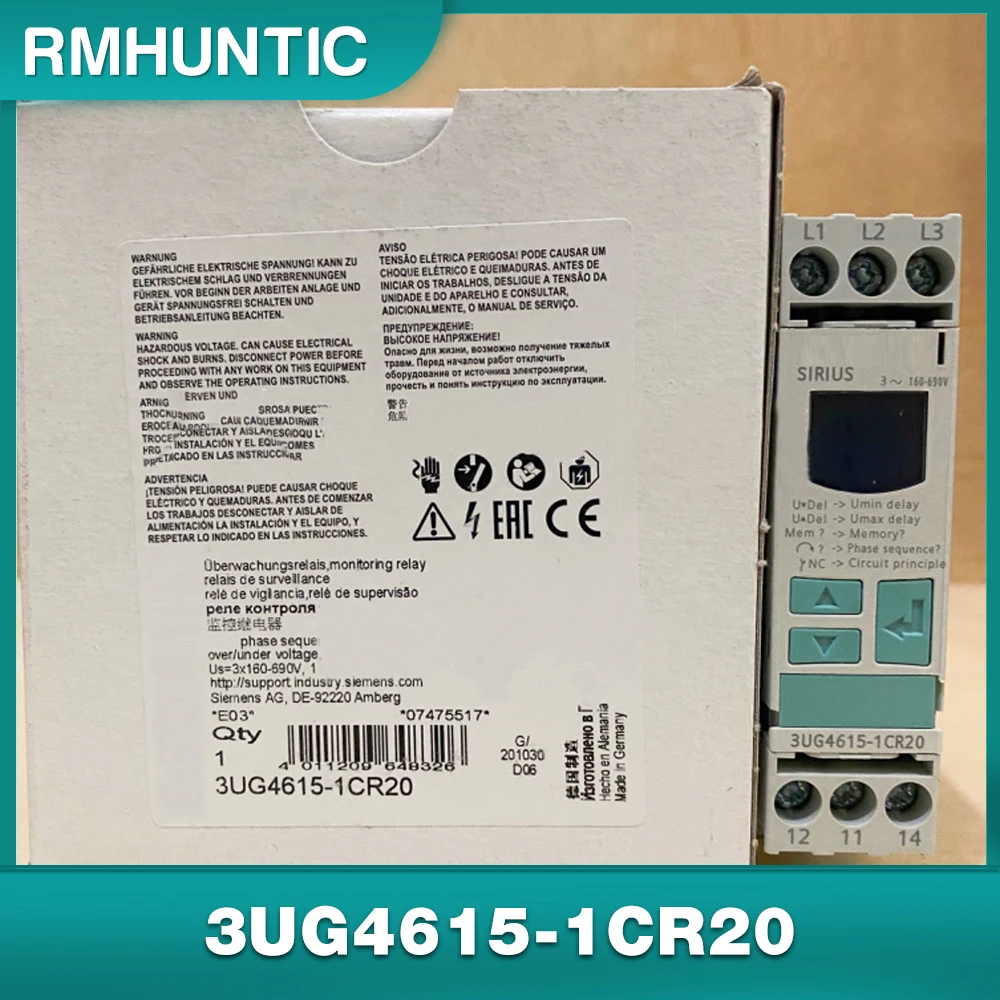 Для SIEMENS 3UG4615-1CR20 цифровое реле мониторинга 3-фазное напряжение питания
Для SIEMENS 3UG4615-1CR20 цифровое реле мониторинга 3-фазное напряжение питания