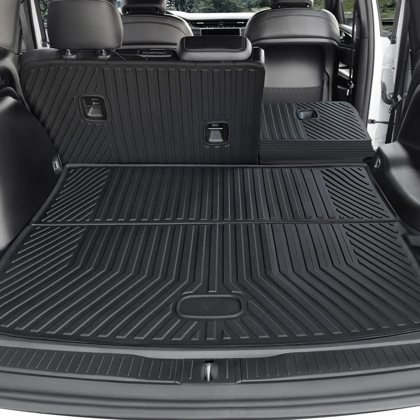 All-Weather Trunk Cargo Liner With Backrest Protectors For 2022–2026 Grand Cherokee Models Including 4xe, Full Coverage Design
All-Weather Trunk Cargo Liner With Backrest Protectors For 2022–2026 Grand Cherokee Models Including 4xe, Full Coverage Design