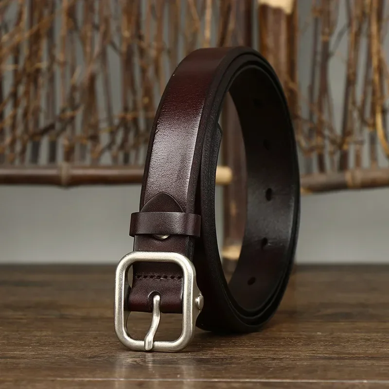 2.4CM simple and fashionable versatile pin buckle genuine leather women's belt first layer cowhide fashion jeans women's belt
2.4CM simple and fashionable versatile pin buckle genuine leather women's belt first layer cowhide fashion jeans women's belt