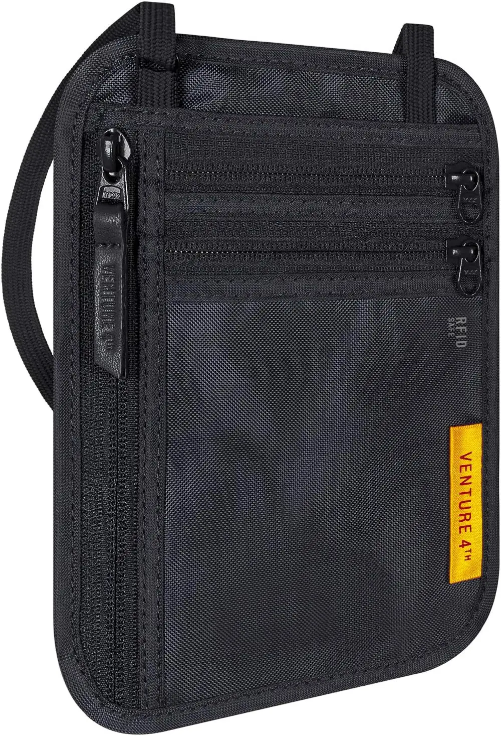 Тонкий дорожный кошелек для шеи с защитой от RFID, нейлоновой подкладкой и регулируемым ремешком для надежного хранения паспорта, черный цвет
Тонкий дорожный кошелек для шеи с защитой от RFID, нейлоновой подкладкой и регулируемым ремешком для надежного хранения паспорта, черный цвет