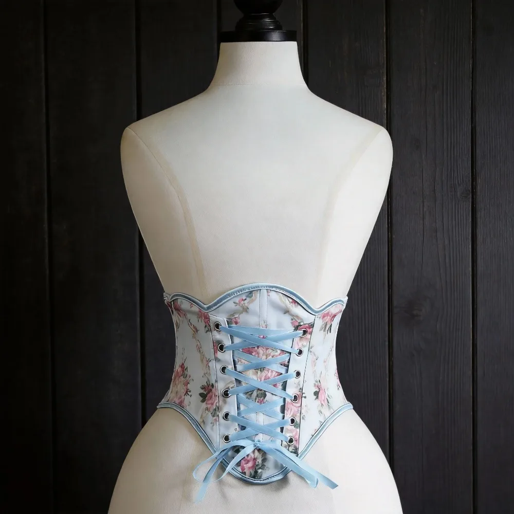 Women Corset Bustier Under Bust Floral Printed Waist Trainer Tummy Control Lace Up Boned Bodice Stage Costume Shaping Tops
Women Corset Bustier Under Bust Floral Printed Waist Trainer Tummy Control Lace Up Boned Bodice Stage Costume Shaping Tops
