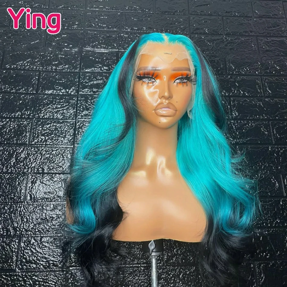 200 Density Highlight Blue Wig 13x6 Lace Frontal Wig Omber Colored Body Wave 13x4 Lace Front Human Hair Wigs For Women 32 inch
200 Density Highlight Blue Wig 13x6 Lace Frontal Wig Omber Colored Body Wave 13x4 Lace Front Human Hair Wigs For Women 32 inch