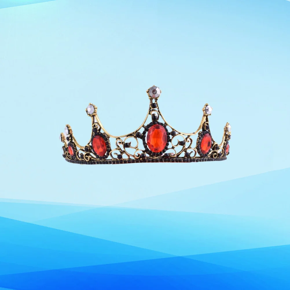 Crown Headdress Golden Red Crystal Bridal Tiara Wedding Party Engagement Fairy Hair Accessory Women Vintage Lightweight
Crown Headdress Golden Red Crystal Bridal Tiara Wedding Party Engagement Fairy Hair Accessory Women Vintage Lightweight