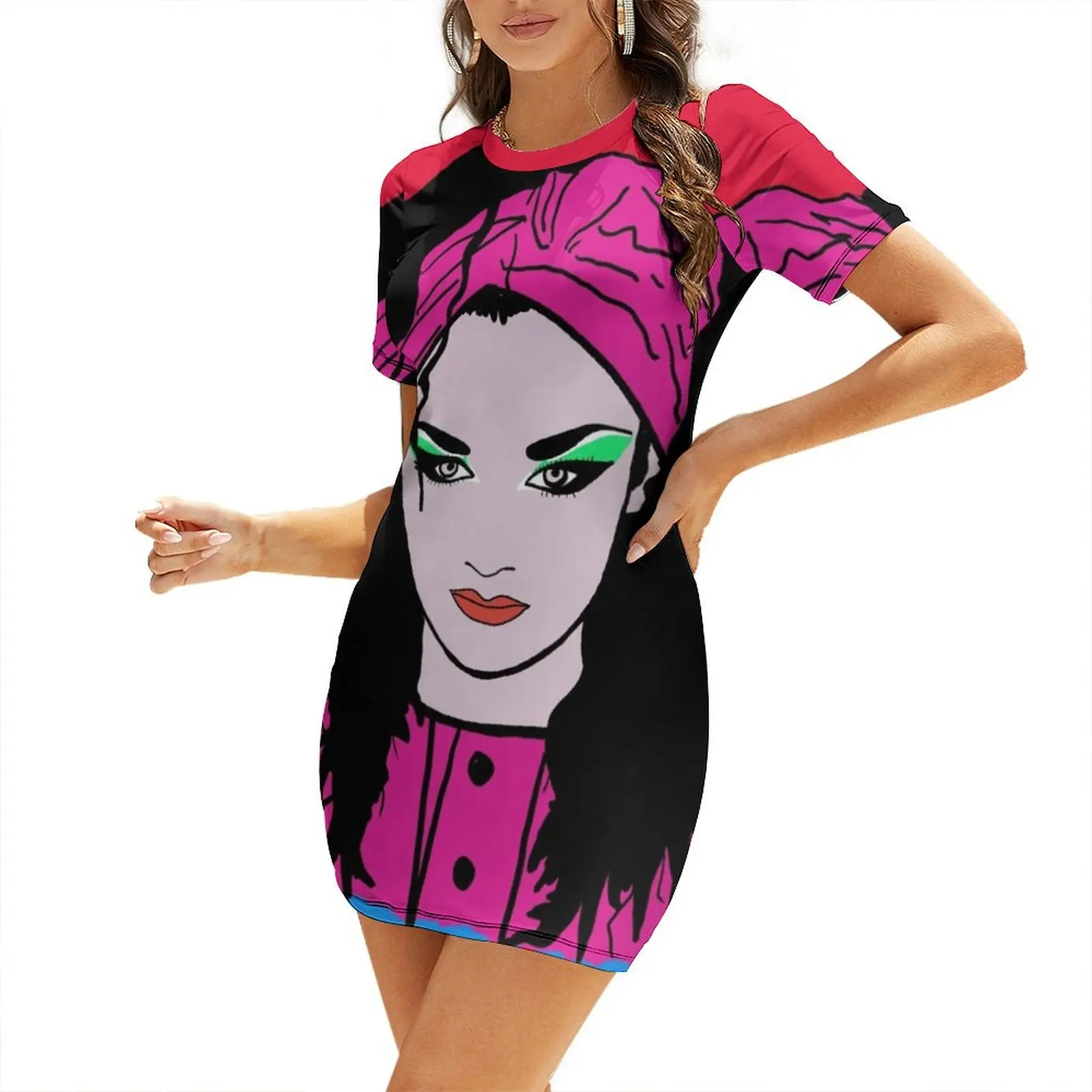 Boy George Short Sleeved Dress Female dress dress for woman party dresses woman elegant chic women dresses promotion
Boy George Short Sleeved Dress Female dress dress for woman party dresses woman elegant chic women dresses promotion