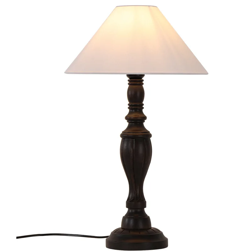 American medieval style, solid wood carved table lamp, bedroom bedside living room ornament lamp
American medieval style, solid wood carved table lamp, bedroom bedside living room ornament lamp