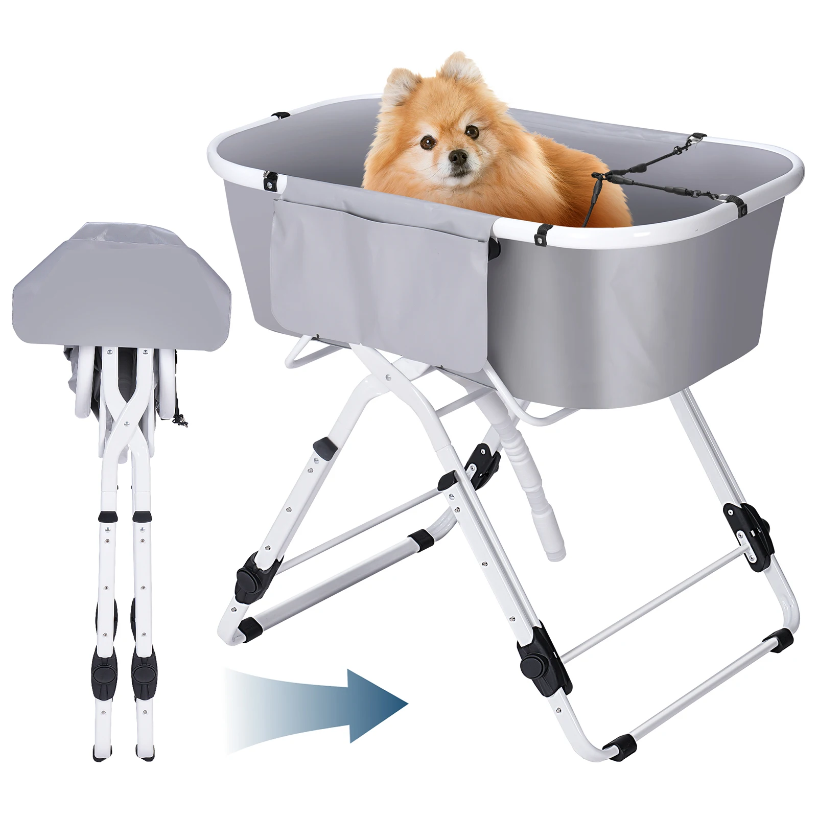 Foldable Dog Bath Tub 5 Height Adjustable Shower Dog Pool for Indoor Outdoor Suit for Small Medium Dog and Cat
Foldable Dog Bath Tub 5 Height Adjustable Shower Dog Pool for Indoor Outdoor Suit for Small Medium Dog and Cat