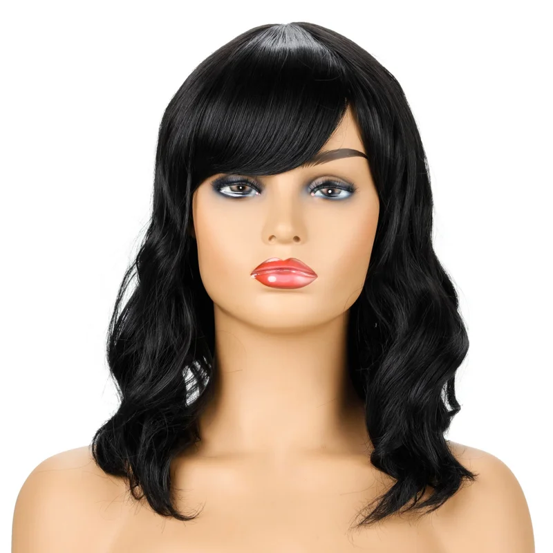 , fashionable women's medium-length curly hair , wig cap
, fashionable women's medium-length curly hair , wig cap