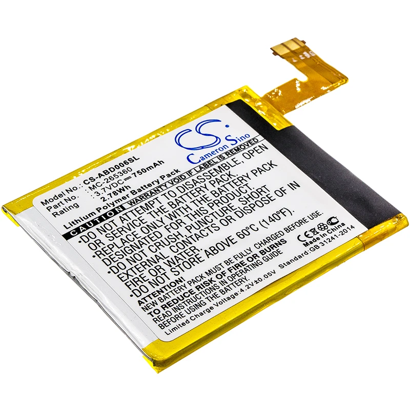 Replacement Battery for Amazon D01100, Kindle 4, Kindle 4G, Kindle 5, Kindle 6 515-1058-01, M11090355152, MC-265360
Replacement Battery for Amazon D01100, Kindle 4, Kindle 4G, Kindle 5, Kindle 6 515-1058-01, M11090355152, MC-265360