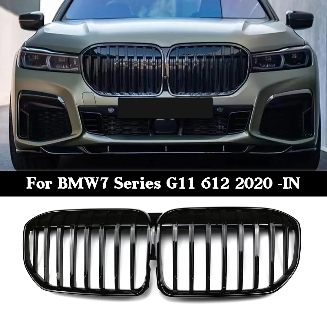 Для BMW 7 серии G11 G12 2020-2022 глянцевые черные передние решетки для почек, замена решетки капота для 730i 740i 750i 740e 730d
Для BMW 7 серии G11 G12 2020-2022 глянцевые черные передние решетки для почек, замена решетки капота для 730i 740i 750i 740e 730d