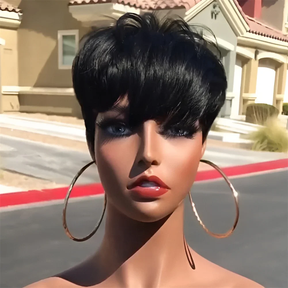 Короткие парики с стрижкой пикси для чернокожих женщин, 6-дюймовый прямой дешевый парик, полностью машинный парик для ежедневного использования
Короткие парики с стрижкой пикси для чернокожих женщин, 6-дюймовый прямой дешевый парик, полностью машинный парик для ежедневного использования