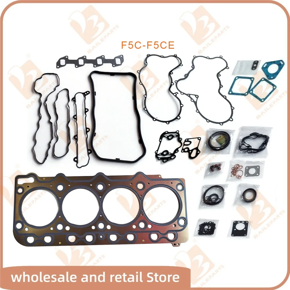 For F5C F5CE Full Gasket Kit Set Diesel Engine Parts or Cylinder Head Gasket Overhaul Rebuild Kit Engine Spare Parts
For F5C F5CE Full Gasket Kit Set Diesel Engine Parts or Cylinder Head Gasket Overhaul Rebuild Kit Engine Spare Parts