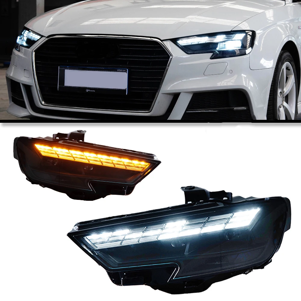 LED Headlight Assembly Upgrade 8Y Style Matrix DRL Sequential Turn Signal Headlamp for A3 2017-2020 Auto Replacement
LED Headlight Assembly Upgrade 8Y Style Matrix DRL Sequential Turn Signal Headlamp for A3 2017-2020 Auto Replacement