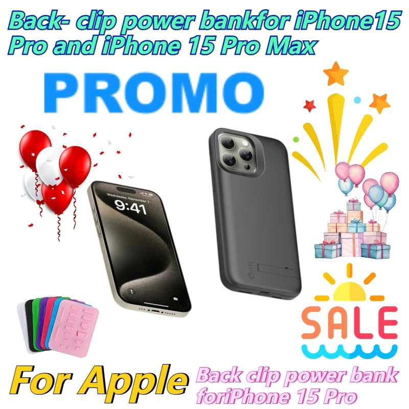 For Apple 15 Pro Back Clip Power Bank 15 Pro Max Battery Mobile Power and Phone Case
For Apple 15 Pro Back Clip Power Bank 15 Pro Max Battery Mobile Power and Phone Case