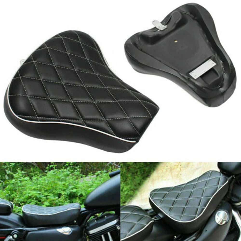 Motorcycle Black with Diamond Front Driver Rider Solo Seat For Harley Sportster XL883C 883 1200 Custom 72 Forty Eight 1983-2003
Motorcycle Black with Diamond Front Driver Rider Solo Seat For Harley Sportster XL883C 883 1200 Custom 72 Forty Eight 1983-2003
