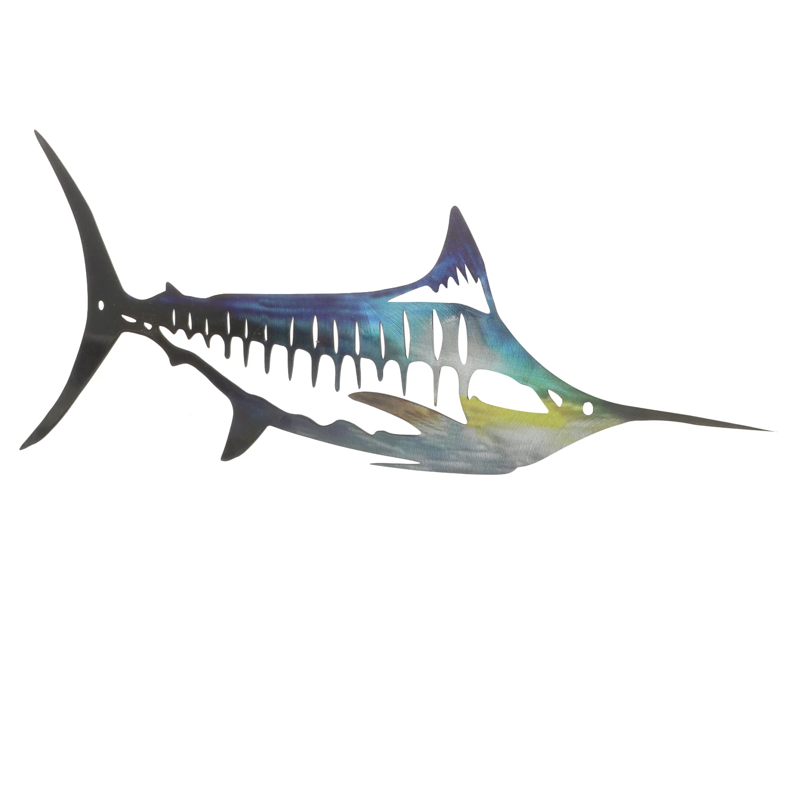 Shark Pendant Sculpture Coastal Wall Decoration Iron Fish Shaped Hanging Metal 1Pc Yellow Durability
Shark Pendant Sculpture Coastal Wall Decoration Iron Fish Shaped Hanging Metal 1Pc Yellow Durability